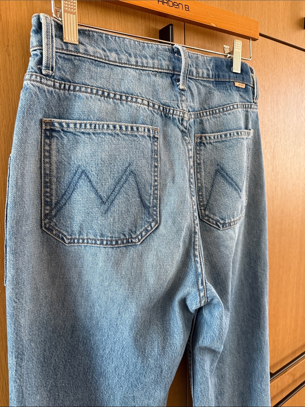 MOTHER Denim Jeana The Patch Maven Heel in Love Triangle Size 27 - Picture 16 of 16